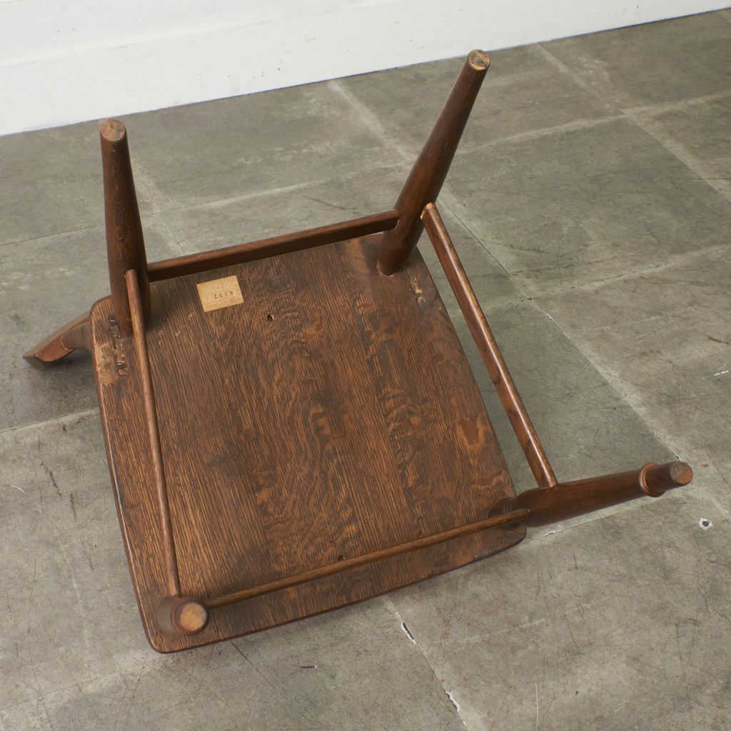 飛騨高山 柏木工 サイドチェア K132 WILDERNESS 板座 オーク 無垢材