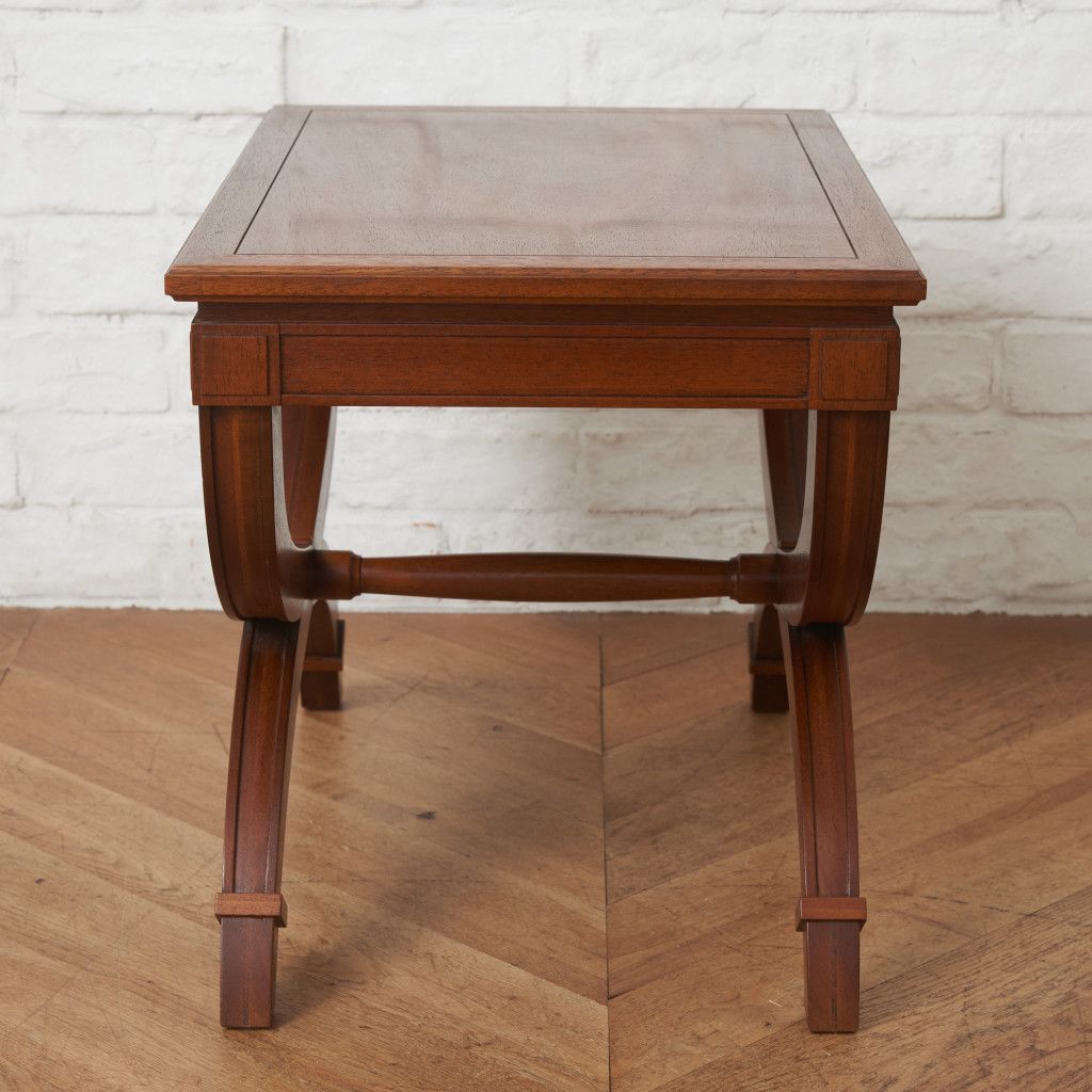 ドレクセルヘリテイジ「トライユン」 マホガニー材ダイニングテーブル W140cm 今週限定 ドレクセル トライユン ダイニングテーブル 伸長板3枚