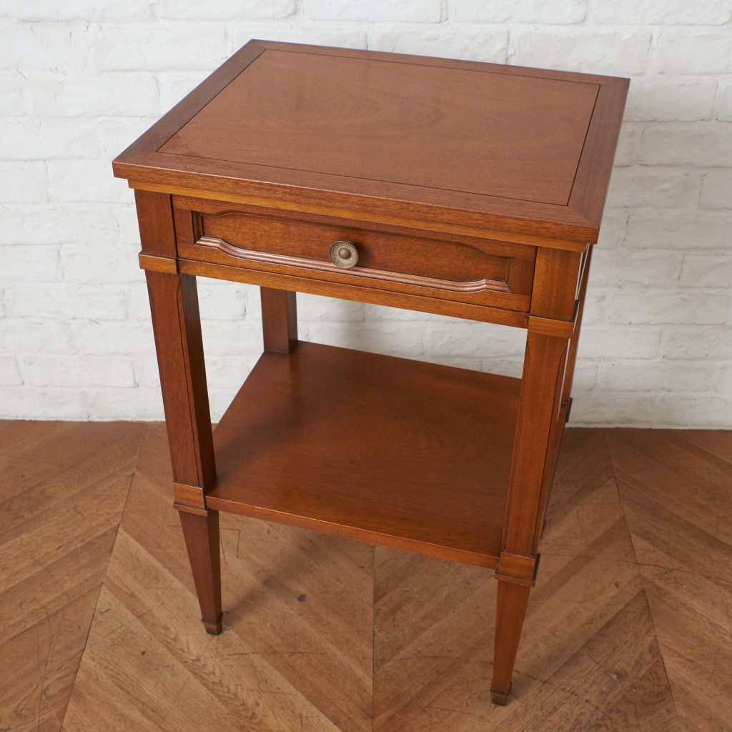 定価22万 Drexel Heritage サイドテーブル トライユン 電話台 引出付き