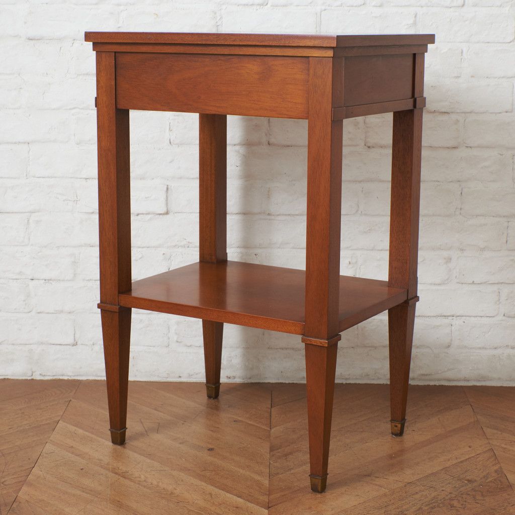 定価22万 Drexel Heritage サイドテーブル トライユン 電話台 引出付き