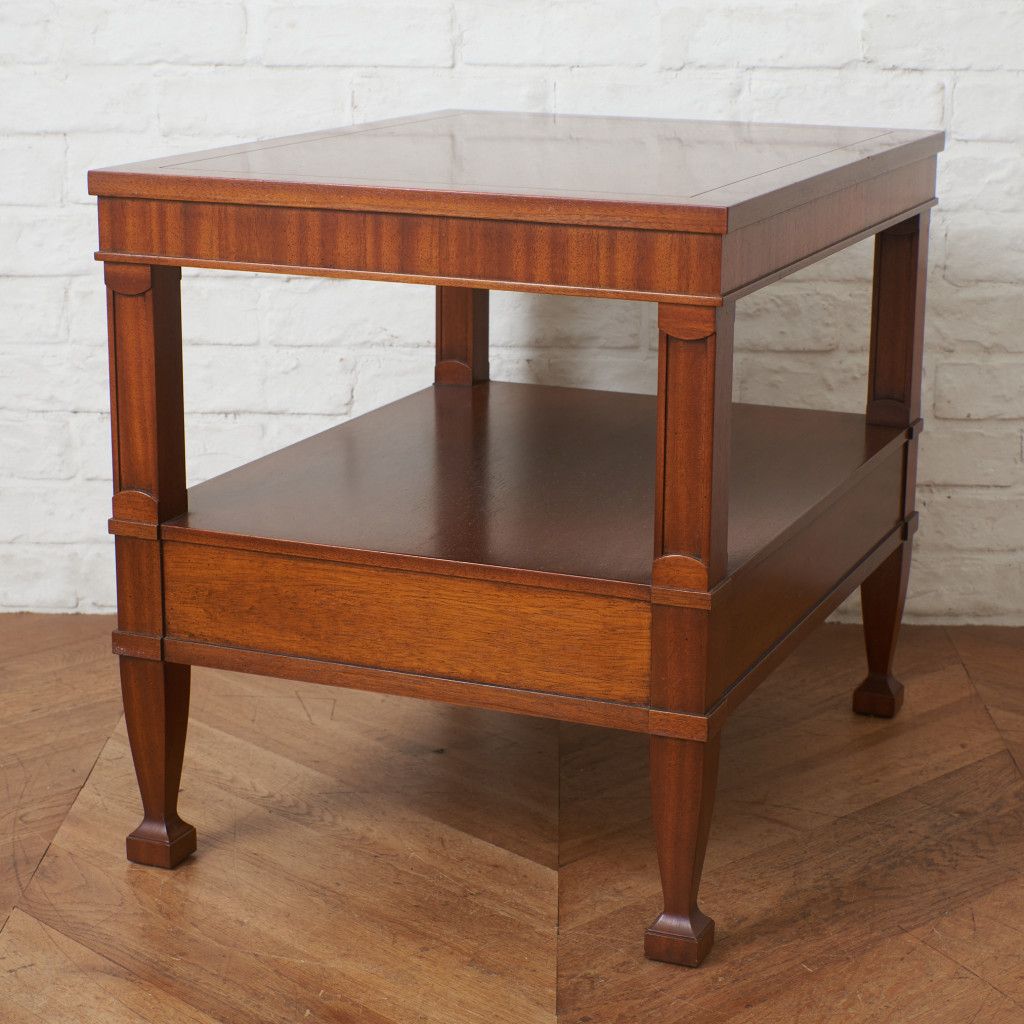 最終お値下げ　ドレクセル　ツーレイン　サイドテーブル￼ 定価22万 Drexel Heritage エンドテーブル トライユン 引き出し付