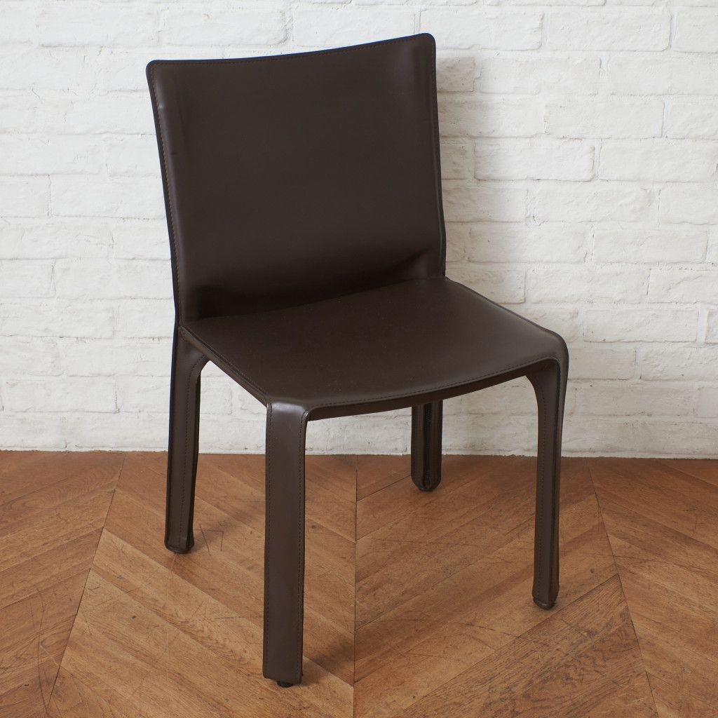 カッシーナ 412 CAB アームレスチェア 本革 キャブ MARIO BELLINI