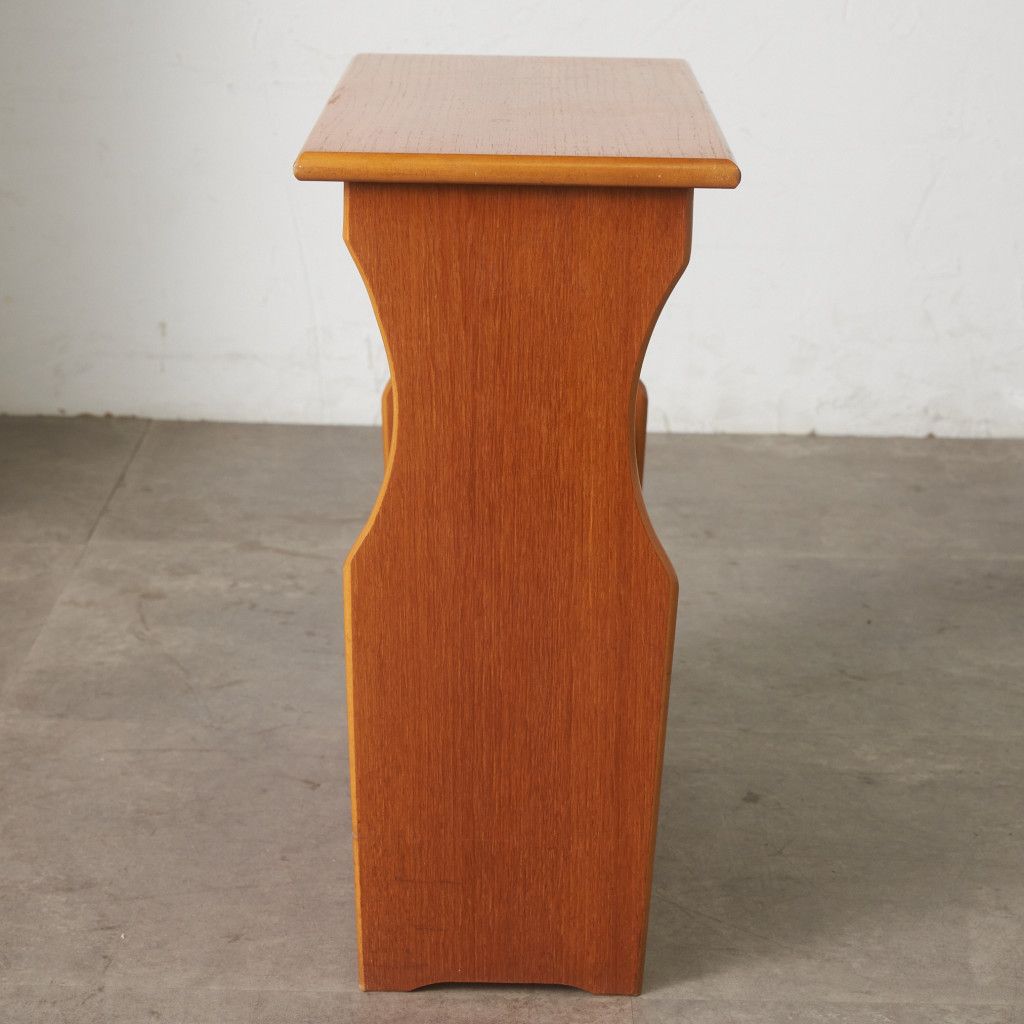 英国 ヴィンテージ マガジンラック サイドテーブル 雑誌入れ マガジン