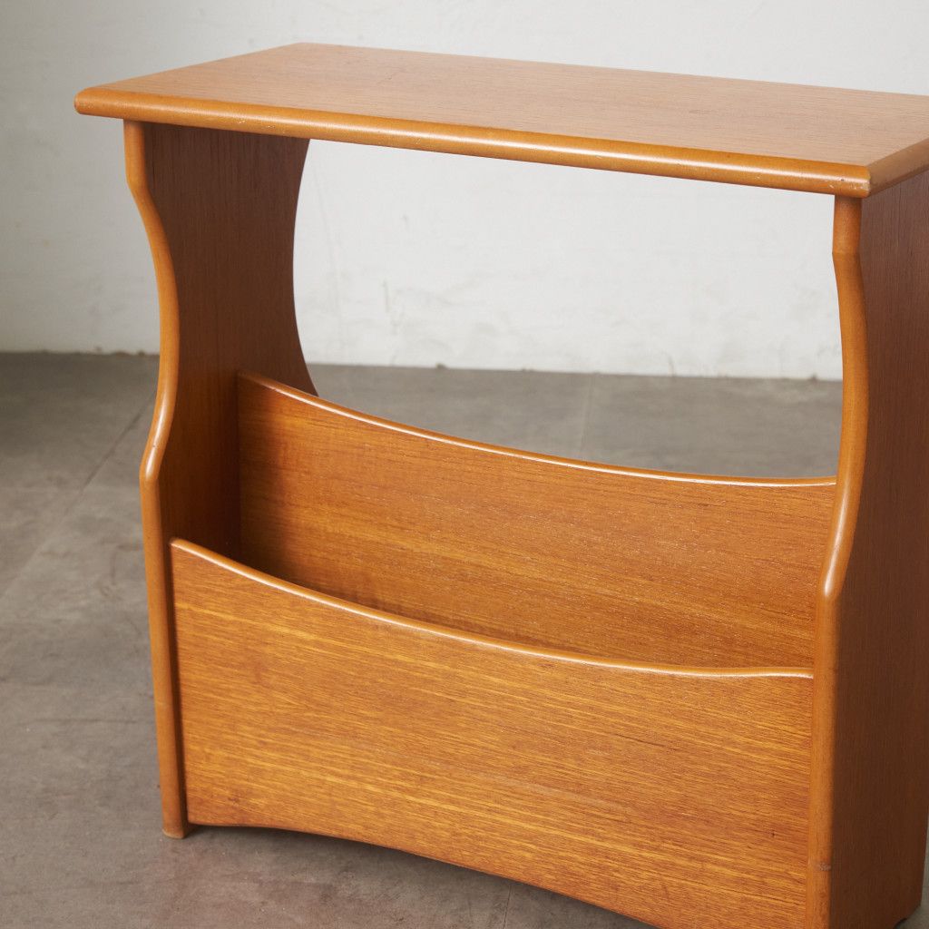 英国 ヴィンテージ マガジンラック サイドテーブル 雑誌入れ マガジン