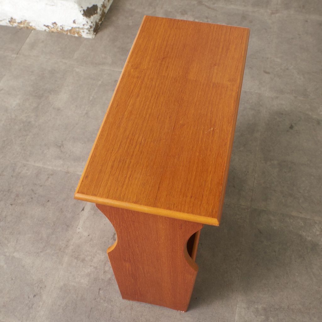 英国 ヴィンテージ マガジンラック サイドテーブル 雑誌入れ マガジン