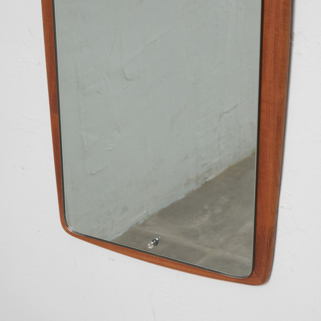 イギリス ヴィンテージ ウォールミラー 北欧 スタイル 木製 ミッド