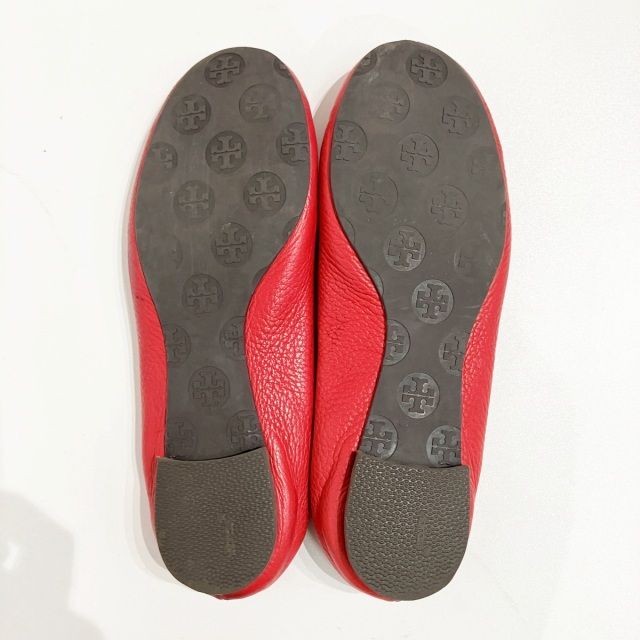 トリーバーチ TORY BURCH バレエ シューズ フラットシューズ ロゴ 赤
