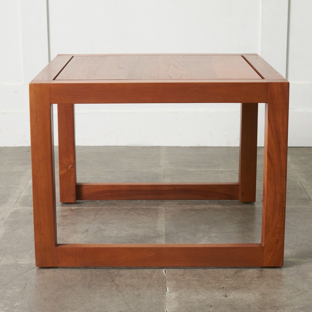 SCANTEAK チーク材 サイドテーブル コーヒーテーブル 木製 無垢材 北欧