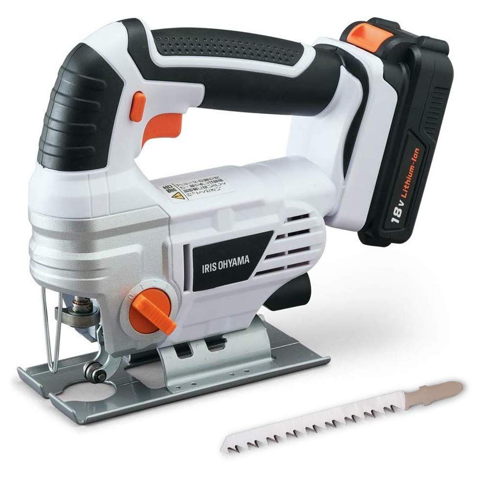 アイリスオーヤマ ジグソー 充電式 コードレス 充電器 バッテリー 付き 高速細断 モード付き18 V JCS 142 バッテリーあり