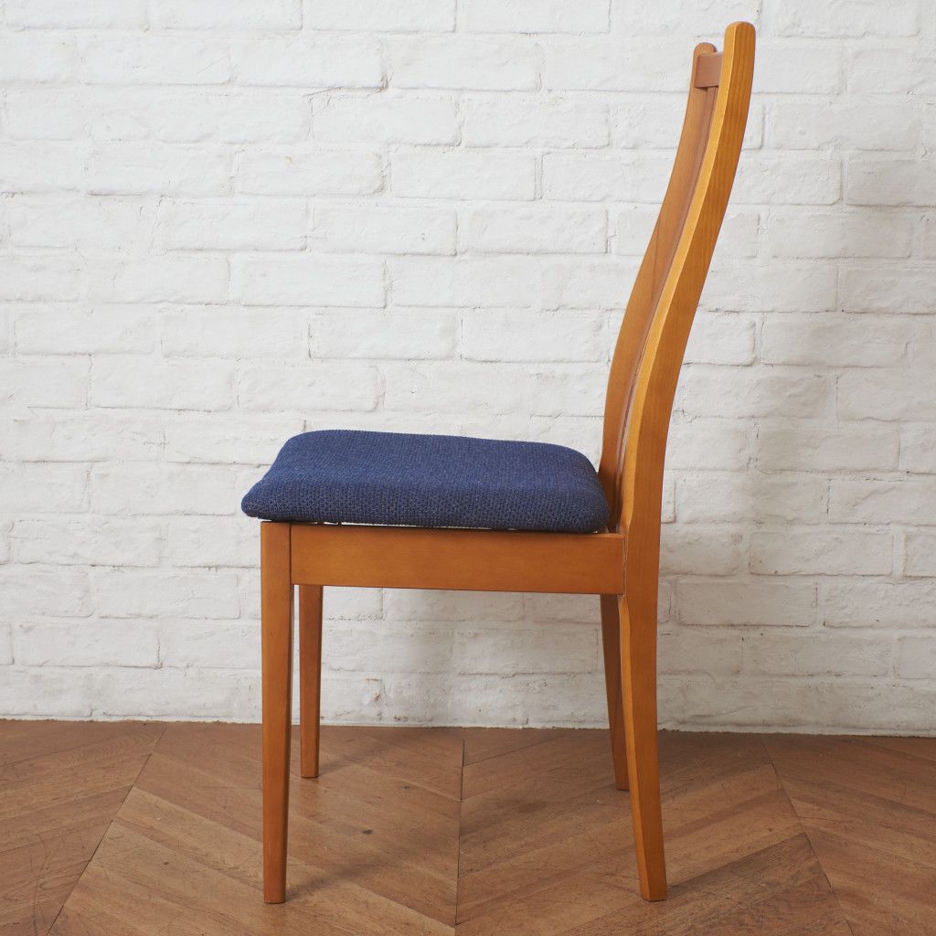 張替済 イギリス ヴィンテージ スラットバック ダイニングチェア 木製