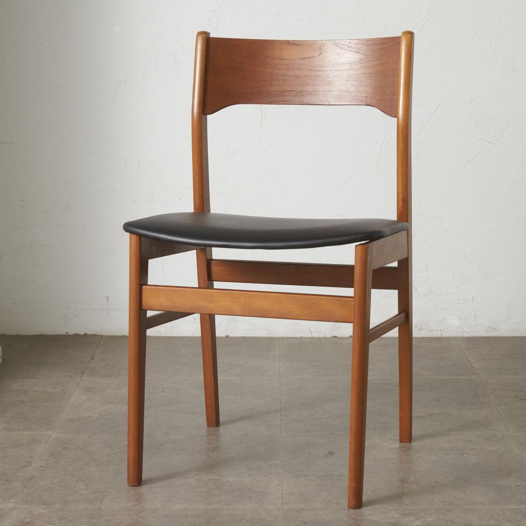 英国 ヴィンテージ ダイニングチェア 木製 椅子 チーク 天然木 北欧