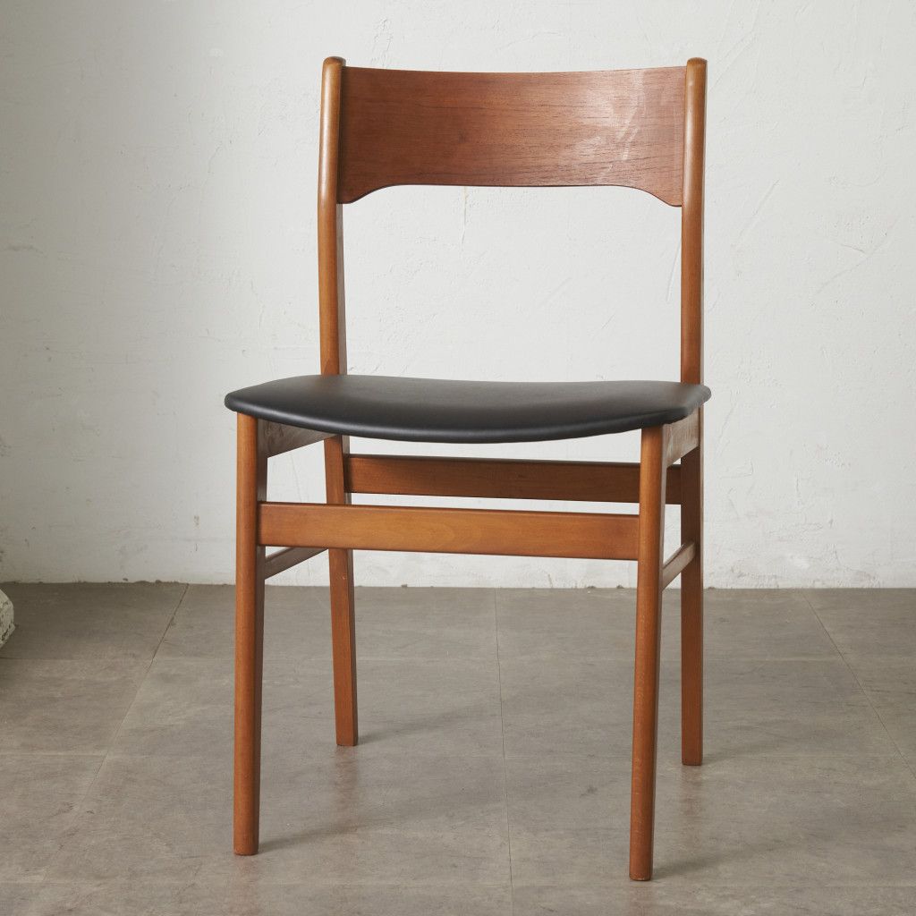 英国 ヴィンテージ ダイニングチェア 木製 椅子 チーク 天然木 北欧