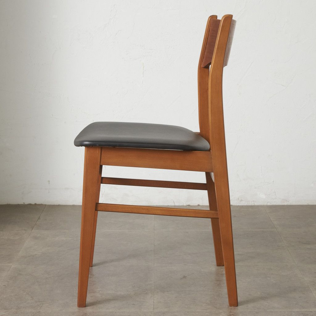 英国 ヴィンテージ ダイニングチェア 木製 椅子 チーク 天然木 北欧