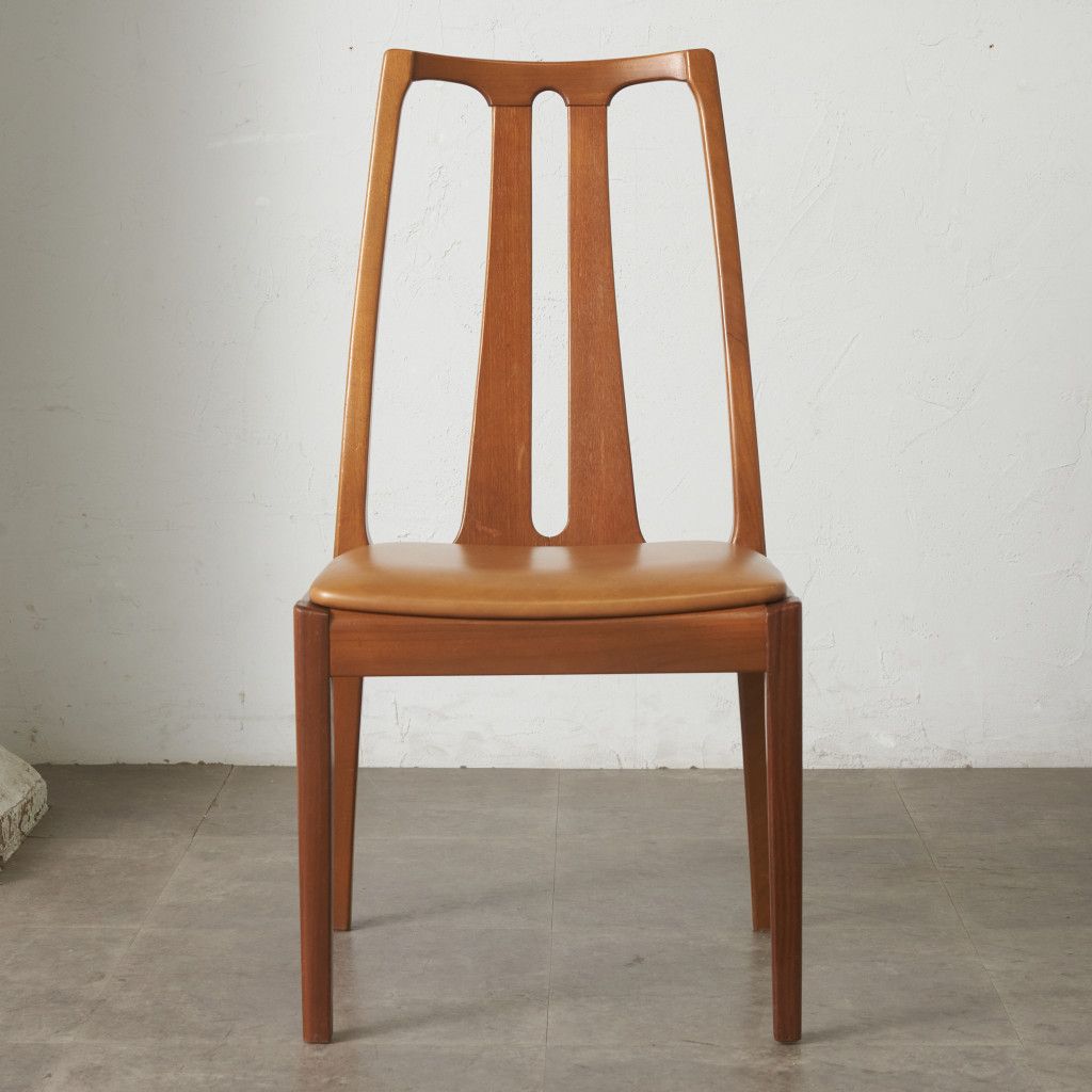 nathan ダイニングチェア ヴィンテージ チーク 木製 椅子 ハイバック