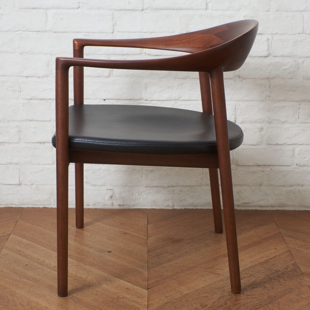 アクタス HORSE SHOE アームチェア 木製 マホガニー 本革 ダイニング