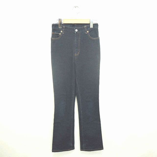 インディヴィ INDIVI パンツ デニム ジーンズ スリム ジップフライ 36