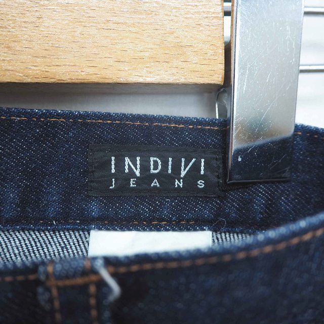 ⭐️インディヴィ インディヴィ INDIVI パンツ デニム ジーンズ スリム ジップフライ 36