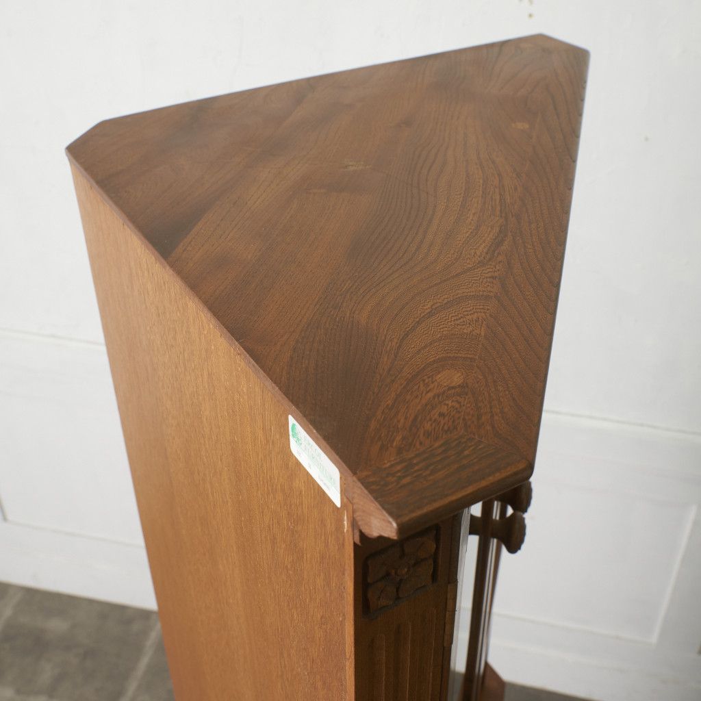 Ercol コーナーキャビネット ガラス 飾り棚 エルム 食器棚 ブック