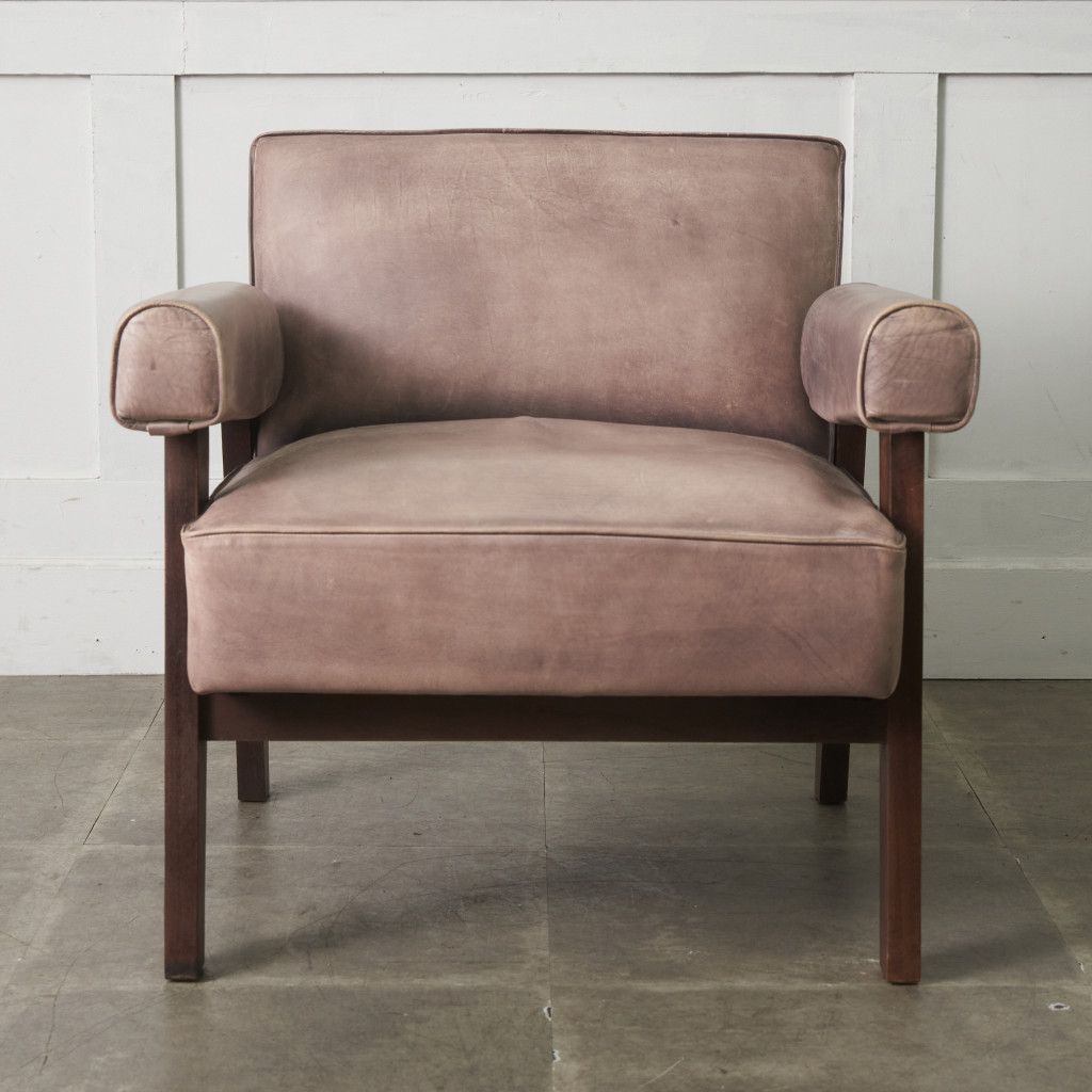  Pierre Jeanneret アームソファ 本革 1人掛け ヴィンテージ 肘掛け 椅子 イージーチェア ラウンジチェア モダン リプロダクト 95979 合皮ソファ 2人掛け 3人掛けソファ ソファ ソファベッド