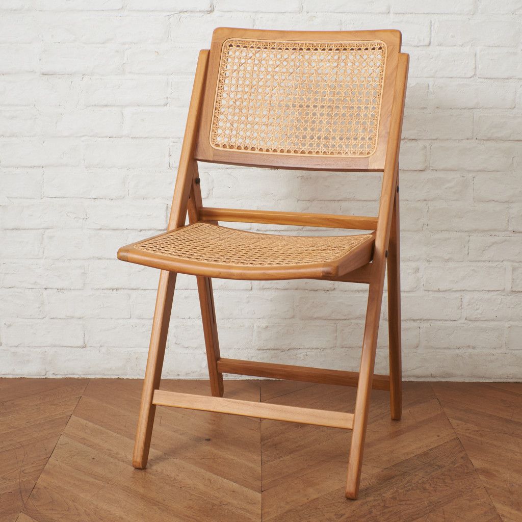 Indian Creek Fete Kyoto ラタン フォールディング チェア チーク 籐