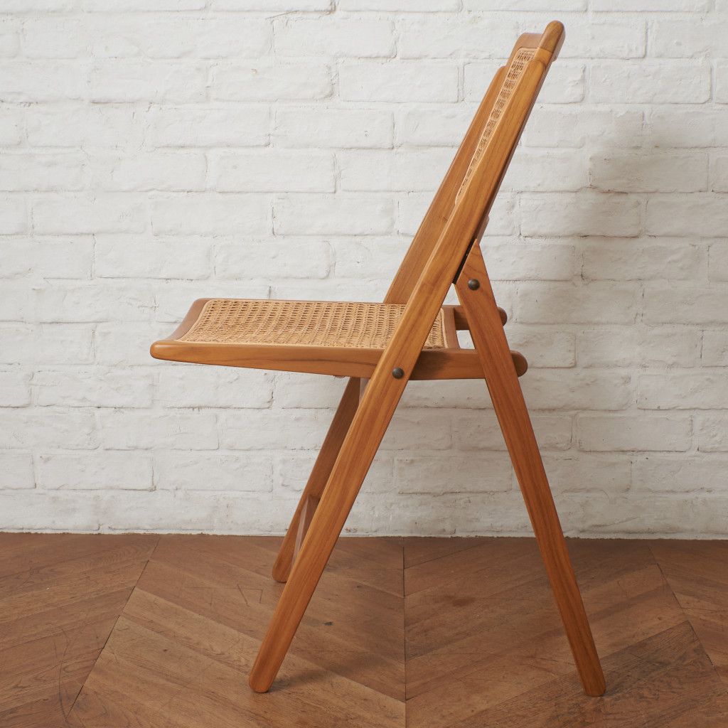 Indian Creek Fete Kyoto ラタン フォールディング チェア チーク 籐