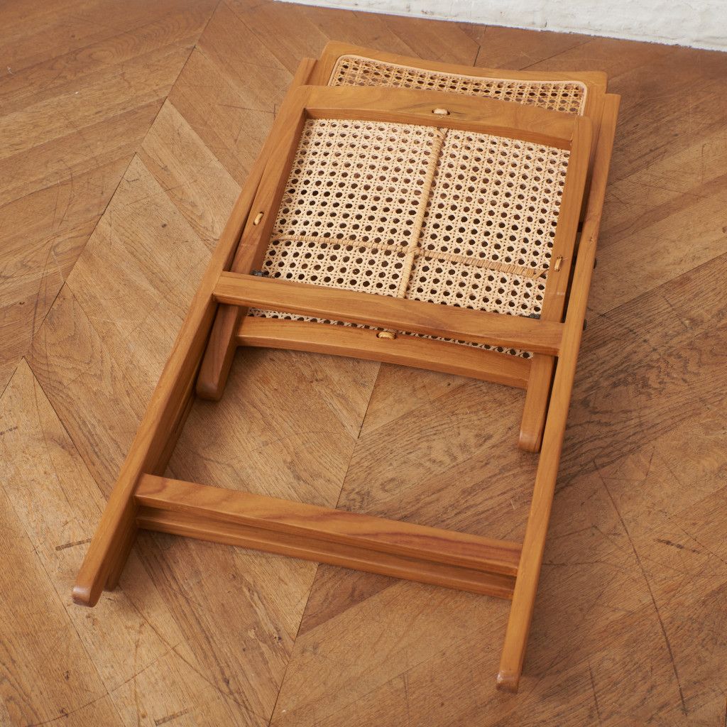 Indian Creek Fete Kyoto ラタン フォールディング チェア チーク 籐