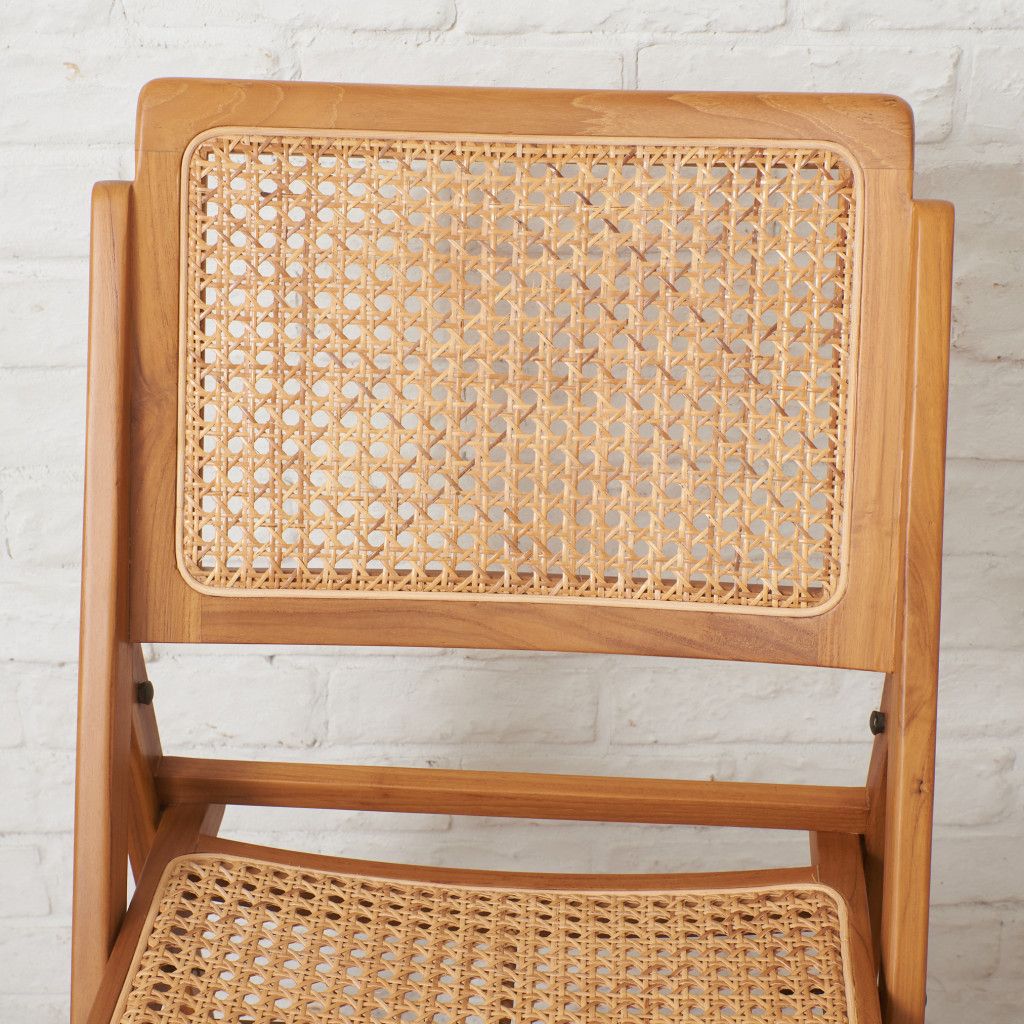 Indian Creek Fete Kyoto ラタン フォールディング チェア チーク 籐