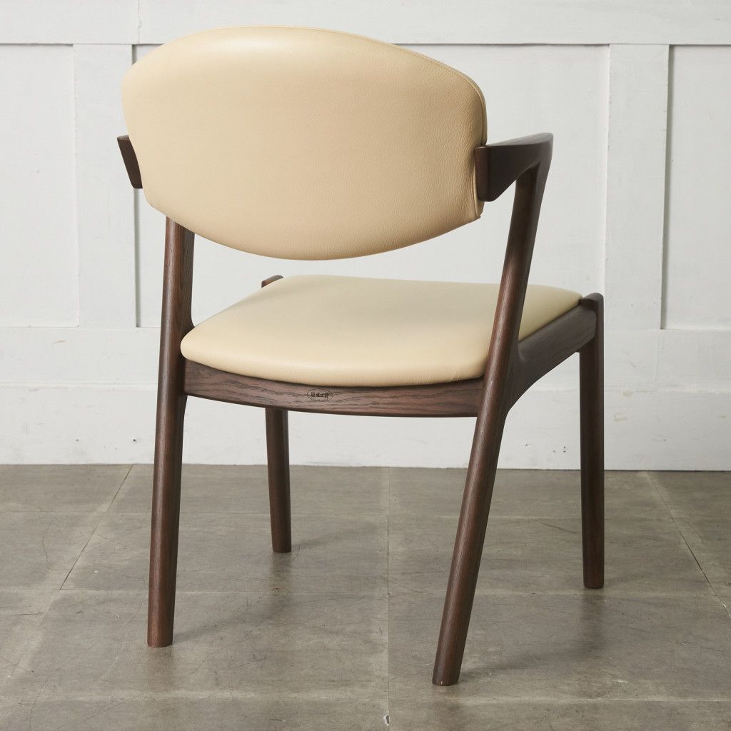 浜本工芸 アームチェア DA-8200 オーク 本革 食卓椅子 イス 肘掛け