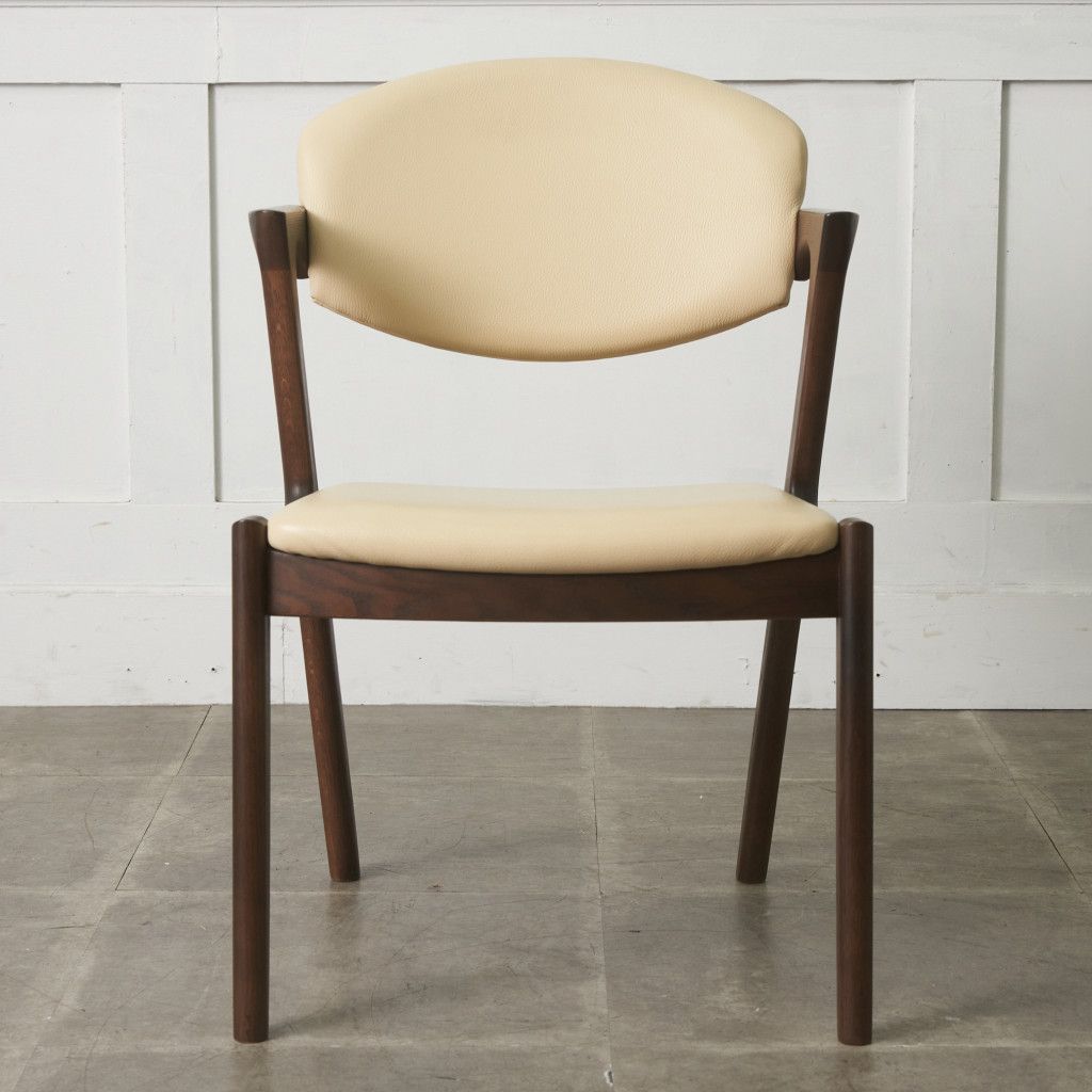 浜本工芸 アームチェア DA-8200 オーク 本革 食卓椅子 イス 肘掛け