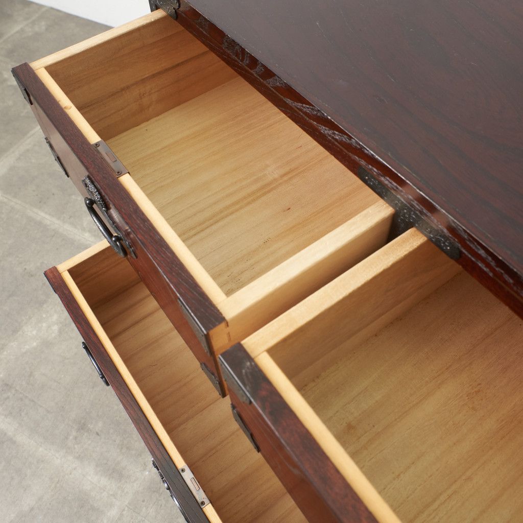 GMHH450○筑後民芸 整理箪笥 チェスト サイドボード リビングボード 欅材 筑後民芸家具 ケヤキ サイドボード 欅 飾り棚 整理タンス キャビネット