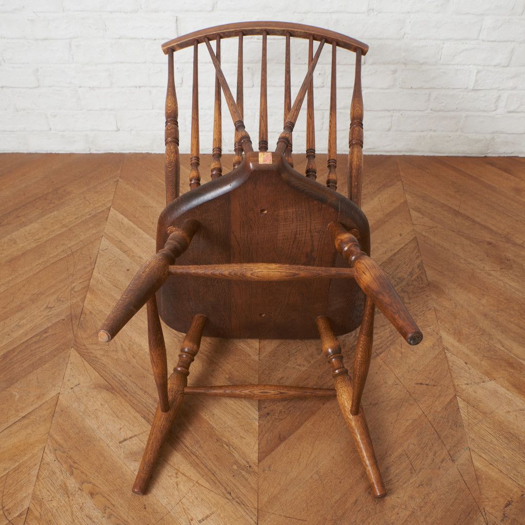 飛騨産業 キツツキ ウィンザーチェア スピンドルバック 無垢材 オーク