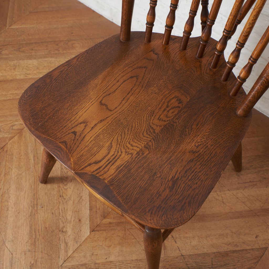飛騨産業 キツツキ ウィンザーチェア スピンドルバック 無垢材 オーク