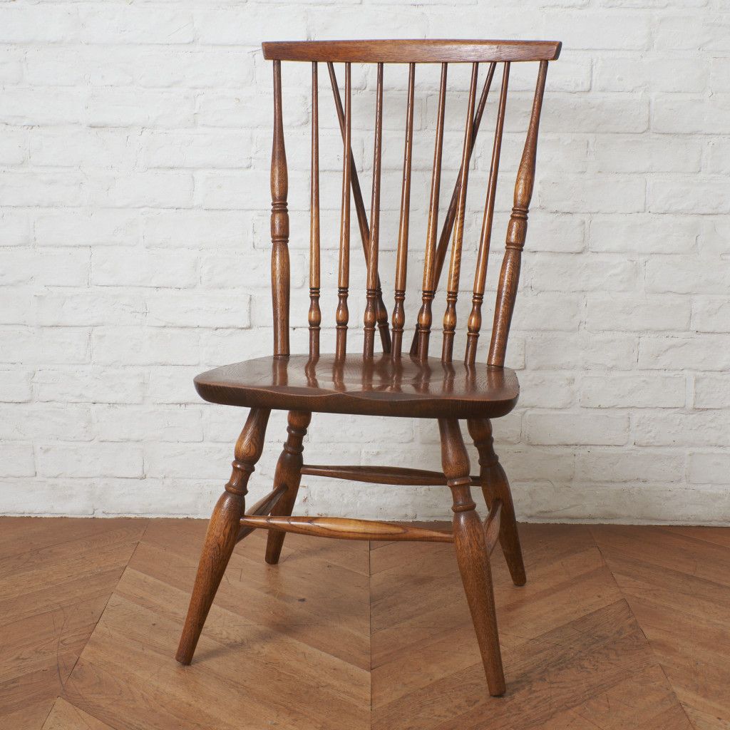 飛騨産業 HIDA キツツキ スピンドル　ダイニングチェア オーク無垢材 飛騨産業 キツツキ ウィンザーチェア スピンドルバック 無垢材 オーク