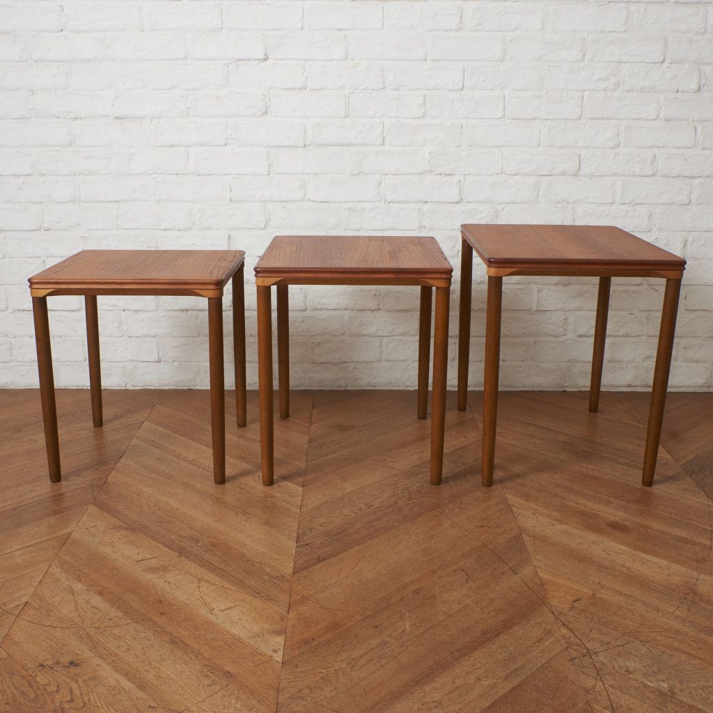 デンマーク製 TOFTEN mobelfabrikken ネストテーブル チーク E.W.Bach