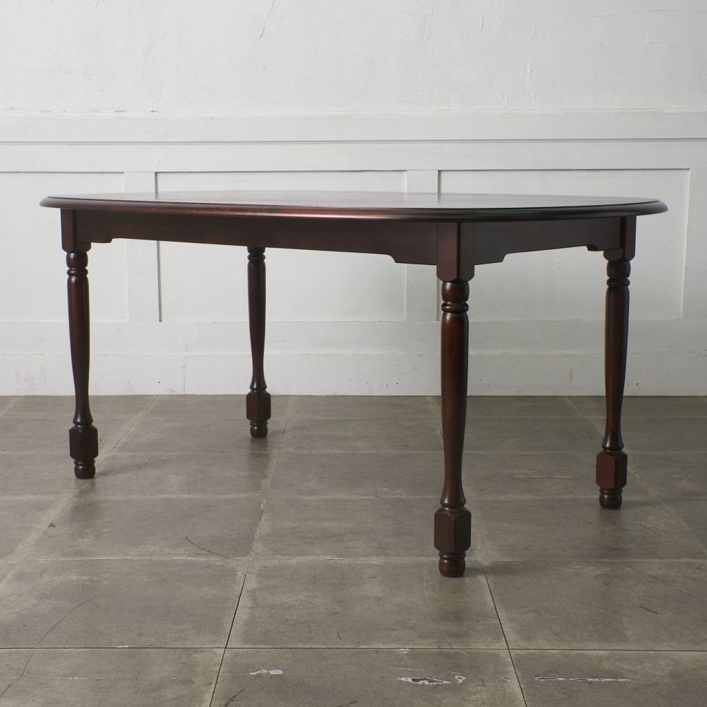 北海道民芸家具■樺無垢材■ダイニングテーブル■シンプル■180cm幅■ 北海道民芸家具 オーバル ダイニングテーブル 樺 無垢材 W1510 楕円