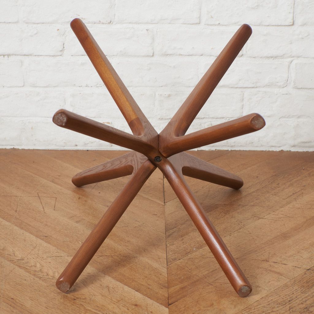 ACME Furniture トラッセル サイドテーブル ガラス 天板 タモ 木製