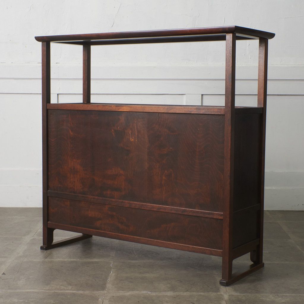 定58万 松本民芸家具 G型 朝鮮棚 ミズメ桜 李朝家具 李朝棚 飾り棚 飾