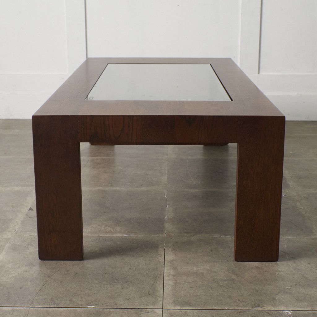 karimoku リビングテーブル TU4760 センターテーブル ガラス オーク