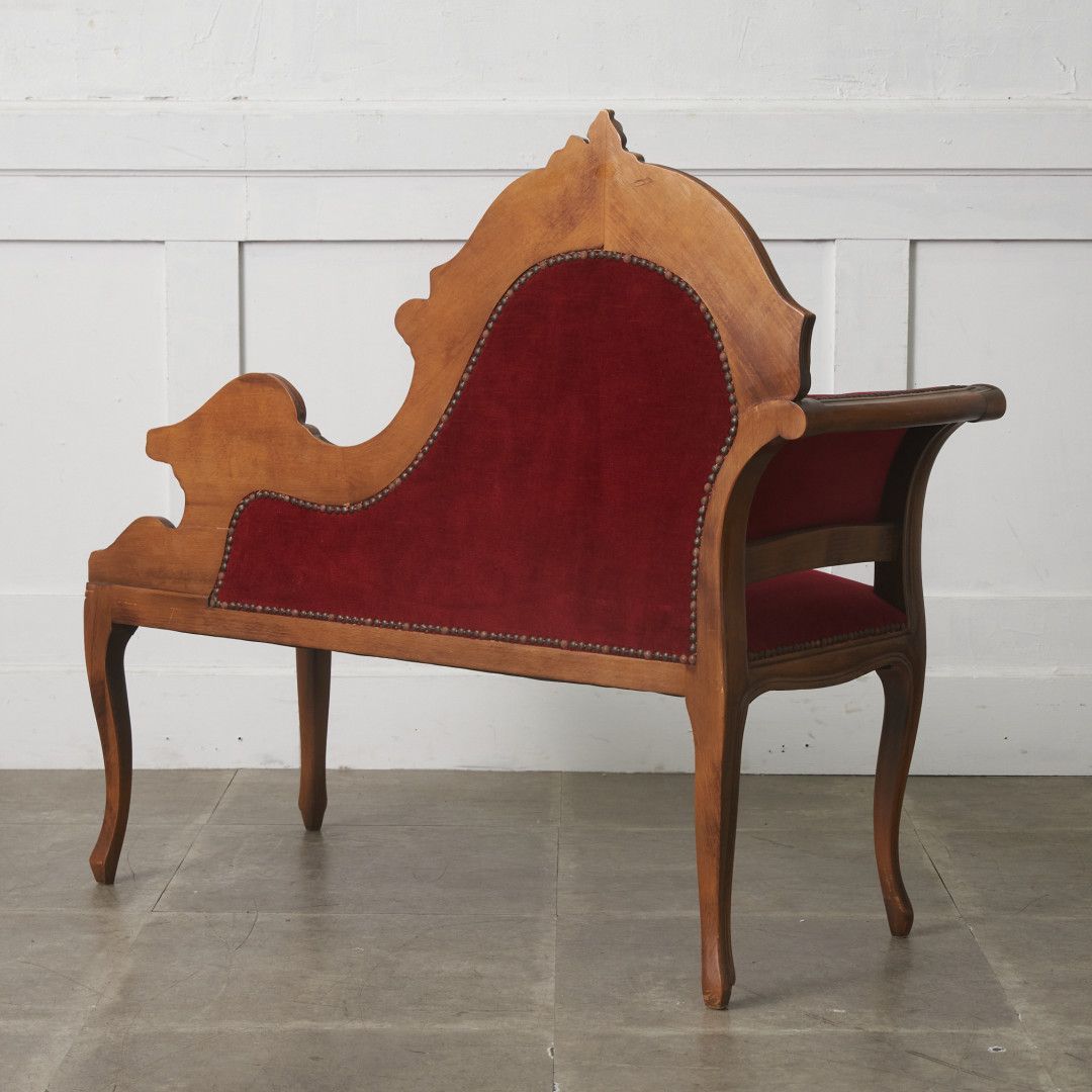 西洋 クラシック カウチ ソファ 2人掛け ラブソファ ベンチ 寝椅子