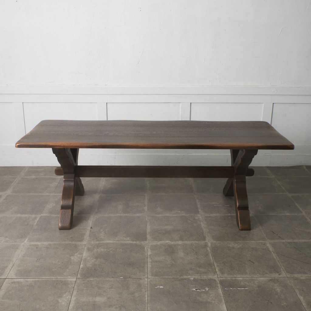 飛騨産業 キツツキ PROVINCIAL タバーンテーブル Xフレーム 無垢材