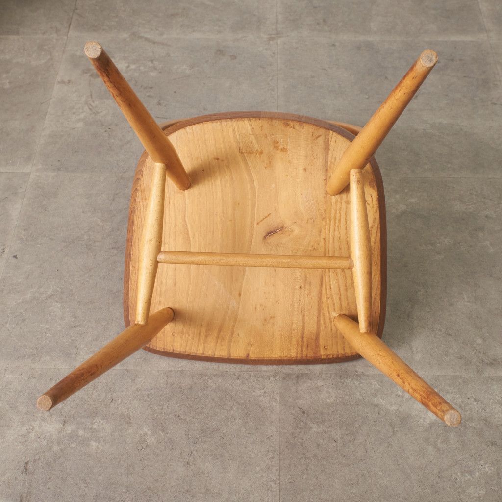 アーコール　フープバックチェア　イギリスビンテージ　ERCOL 4本　E ercol フープバックチェア 4本 スポーク アーコール ダイニングチェア