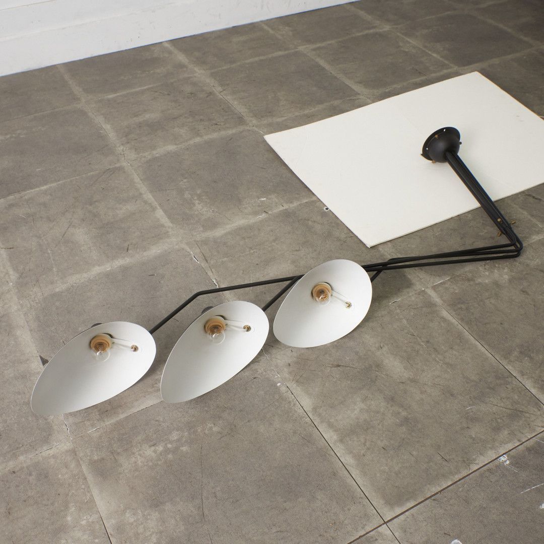 【美品】◇IDEE イデー セルジュムーユ 天井照明 ライト IDEE イデー SUSPENSION 3 BRAS PIVOTANTS シーリング ライト 天井