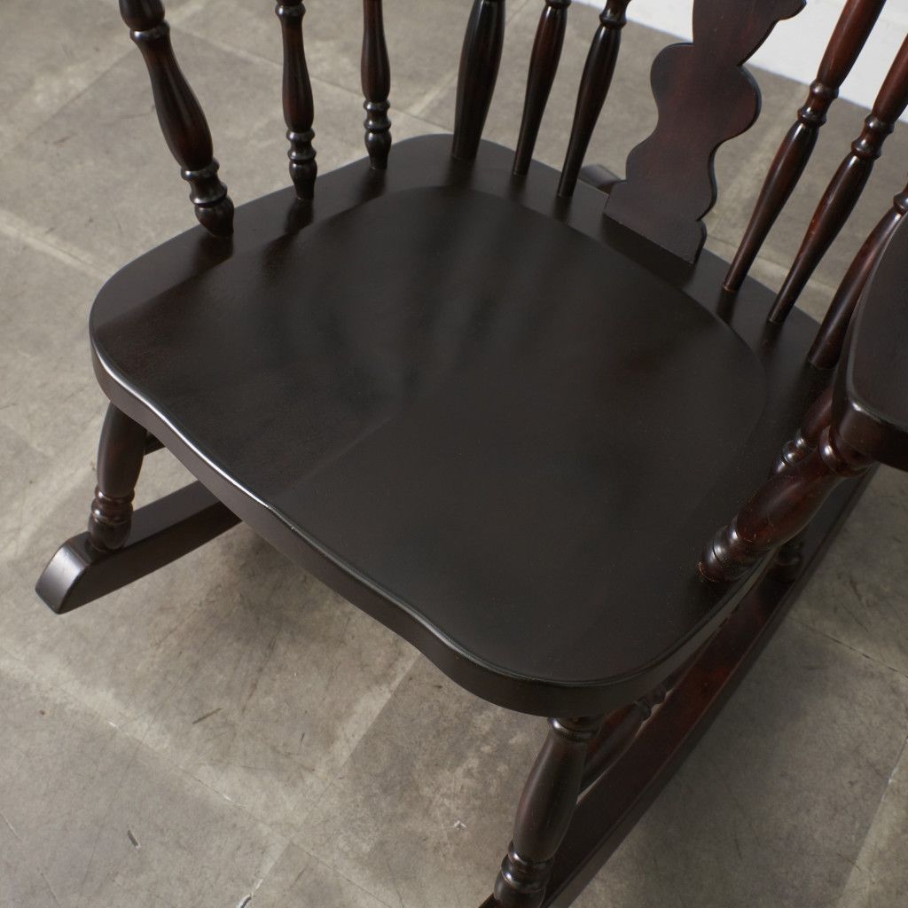 定価24万 北海道民芸家具 ウィンザー ロッキングチェア 樺 無垢材