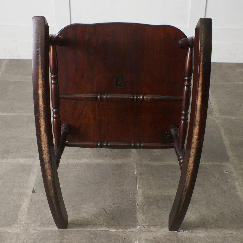 定価24万 北海道民芸家具 ウィンザー ロッキングチェア 樺 無垢材