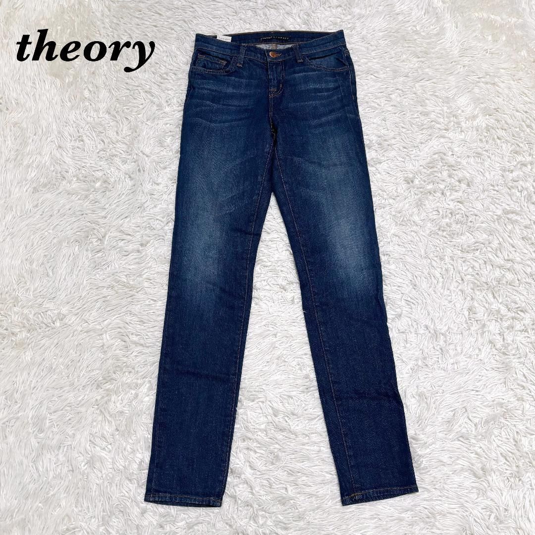 美品】 J BARND theory スキニーストレッチデニム 23 ブルー - メルカリ