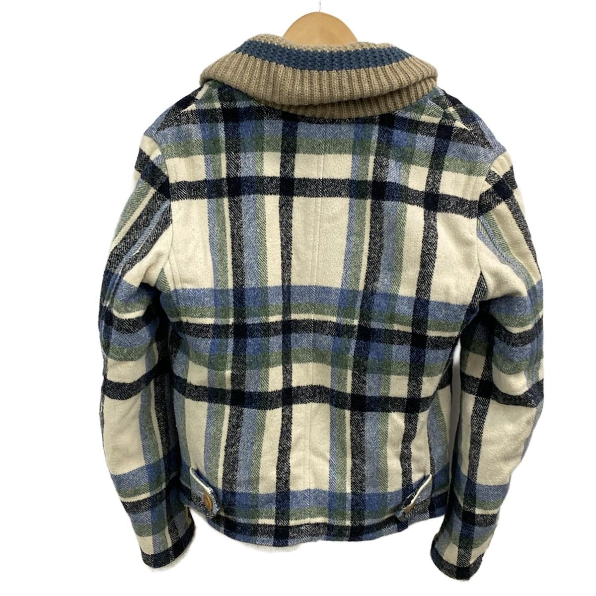 kolor カラー サージブルゾン サイズ2 kolor(カラー) ブルゾン サイズ2 M メンズ美品 - ブルー×白×マルチ