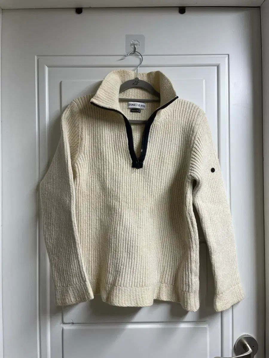 STONE  ストーンアイランド ハーフジップ XXL アイボリー STONE ISLAND ストーンアイランド ハーフジップ XXL アイボリー