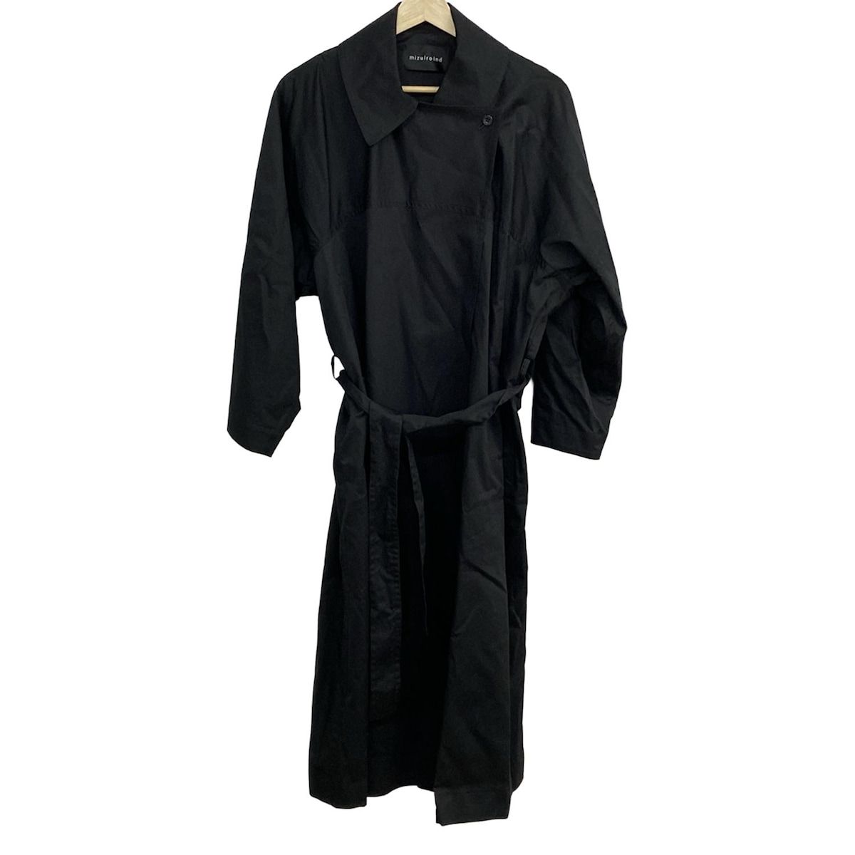 mizuiro ind 黒コート mizuiro ind (ミズイロインド) テーラードロングコート