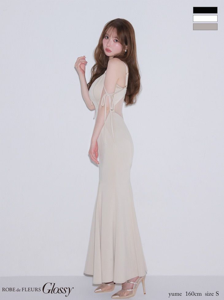 ベージュ [GL4341-2601] 【ROBE de FLEURS Glossy/ローブドフルール