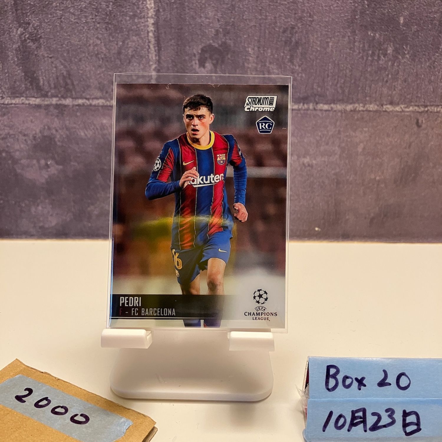 2021 Topps Stadium Club Chrome Pedri FC Barcelona RC ルーキー